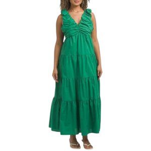 NICOLE MILLER NEW YORK V-neck Maxi Dress